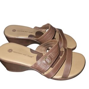Montego Bay Club Brown Leather Sandals